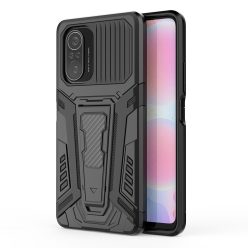   RMPACK Xiaomi Poco F3 / Mi 11i 5G Ütésálló Tok PC Hybrid 2in1 TPU Kitámasztható RAPTOR Style Fekete