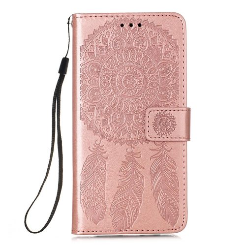RMPACK Xiaomi Poco F3 / Mi 11i 5G Notesz Tok Dream Catcher - Álomfogó Mintás Kártyartóval- Kitámasztható Rózsaarany