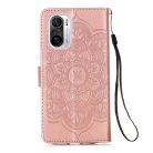 RMPACK Xiaomi Poco F3 / Mi 11i 5G Notesz Tok Dream Catcher - Álomfogó Mintás Kártyartóval- Kitámasztható Rózsaarany