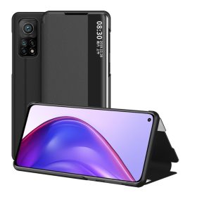   RMPACK Xiaomi Mi 10T 5G / Mi 10T Pro 5G Notesz Tok Ablakos View Window Series Kitámasztható Fekete