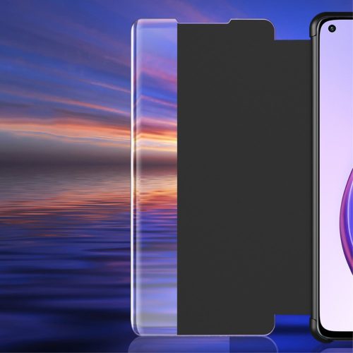 RMPACK Xiaomi Mi 10T 5G / Mi 10T Pro 5G Notesz Tok Ablakos View Window Series Kitámasztható Fekete