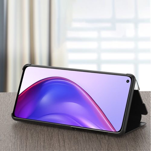 RMPACK Xiaomi Mi 10T 5G / Mi 10T Pro 5G Notesz Tok Ablakos View Window Series Kitámasztható Fekete