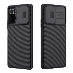  RMPACK Xiaomi Redmi Note 10 Pro Nillkin Tok CamShield Pro Kameravédővel Ütésállókivitel Fekete
