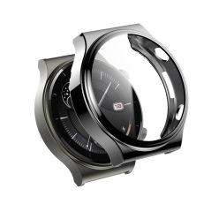   RMPACK Huawei Watch GT2 Pro / Classic / Sport Kijelzővédő Védőkeret TPU Szilikon + Temperd Glass Üvegfólia 2in1 Ezüst