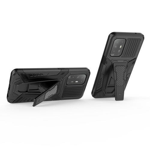 RMPACK Oppo Reno 5 Z 5G Tok Armor Defender Kitámasztható 2in1 Ütésállókivitel Fekete