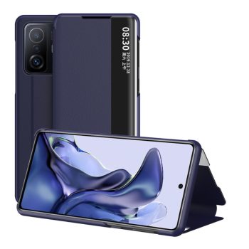 RMPACK Xiaomi 11T / 11T Pro Notesz Tok Ablakos View Window Series Kitámasztható Kék   RMPACK Xiaomi 11T / 11T Pro Notesz Tok Ablakos View Window Series Kitámasztható Kék