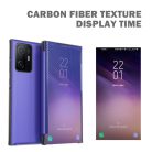 RMPACK Xiaomi 11T / 11T Pro Notesz Tok Carbon Fiber Series Karbon Mintázattal Kitámasztható View Window Sárga