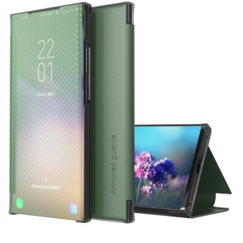 RMPACK Xiaomi 11T / 11T Pro Notesz Tok Carbon Fiber Series Karbon Mintázattal Kitámasztható View Window Zöld   RMPACK Xiaomi 11T / 11T Pro Notesz Tok Carbon Fiber Series Karbon Mintázattal Kitámasztható View Window Zöld