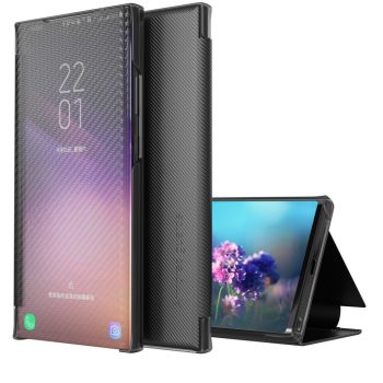 RMPACK Xiaomi 11T / 11T Pro Notesz Tok Carbon Fiber Series Karbon Mintázattal Kitámasztható View Window Fekete   RMPACK Xiaomi 11T / 11T Pro Notesz Tok Carbon Fiber Series Karbon Mintázattal Kitámasztható View Window Fekete