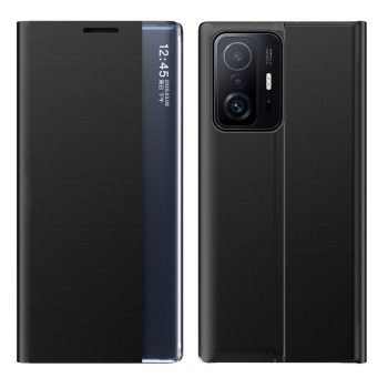 RMPACK Xiaomi 11T / 11T Pro Notesz Tok ELEGANT Style Ablakos View Window Series Kitámasztható Fekete   RMPACK Xiaomi 11T / 11T Pro Notesz Tok ELEGANT Style Ablakos View Window Series Kitámasztható Fekete