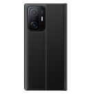 RMPACK Xiaomi 11T / 11T Pro Notesz Tok ELEGANT Style Ablakos View Window Series Kitámasztható Fekete