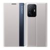RMPACK Xiaomi 11T / 11T Pro Notesz Tok ELEGANT Style Ablakos View Window Series Kitámasztható Ezüst