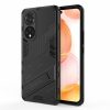 RMPACK Honor 50 / Huawei Nova 9 Tok Ütésállókivitel Kitámasztható PC + TPU 2in1 Anti-Drop Series Kameralencse védelemmel Fekete