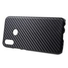 Huawei P20 Lite Műanyag Mintás Tok Karbon Mintázattal Fekete
