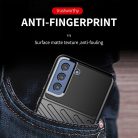 RMPACK Samsung Galaxy S21 FE Szilikon Tok Twill Ütésálló Thunder Series Kivitel Fekete