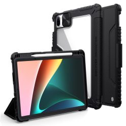   RMPACK Xiaomi Pad 5 / Pad 5 Pro Tok Ütésállókivitel NILLKIN Bumper Series Pro AutoWakeUP-Ébresztő Funkcióval 2in1 Fekete