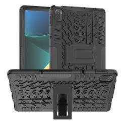   RMPACK Xiaomi Pad 5 / Pad 5 Pro Tok Ütésállókivitel Kitámasztható Rugged Touch Csuszásgátló 2in1 TPU+PC Fekete