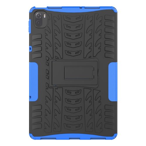 RMPACK Xiaomi Pad 5 / Pad 5 Pro Tok Ütésállókivitel Kitámasztható Rugged Touch Csuszásgátló 2in1 TPU+PC Kék