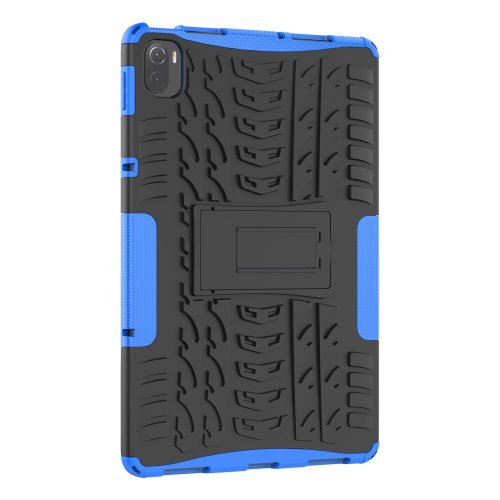 RMPACK Xiaomi Pad 5 / Pad 5 Pro Tok Ütésállókivitel Kitámasztható Rugged Touch Csuszásgátló 2in1 TPU+PC Kék