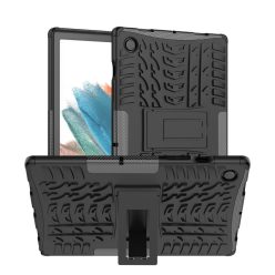   RMPACK Samsung Galaxy A8 10.5 X200/X205 Tok Ütésállókivitel 2in1 Heavy Duty Csúszágtáló Tire Style Kitámasztható Fekete