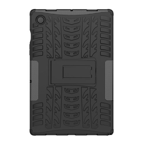 RMPACK Samsung Galaxy A8 10.5 X200/X205 Tok Ütésállókivitel 2in1 Heavy Duty Csúszágtáló Tire Style Kitámasztható Fekete