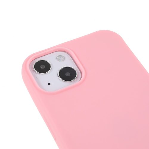 iPhone 13 6.1' Tok Szilikon TPU Pánttal Rózsaszín