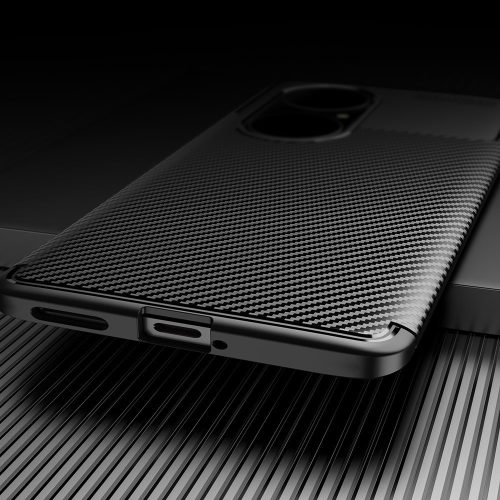 RMPACK Huawei P50 Pro Tok Szilikon TPU NEW Carbon Fiber - Karbon Minta Kék