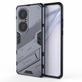   RMPACK Huawei P50 Pro Védőtok Ring Guard Gyűrűs 2in1 Tok Ütésálló - Kitámasztható TPU Hybrid Szürke