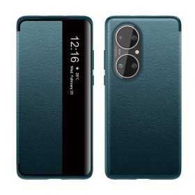  RMPACK Huawei P50 Pro Notesz Tok Elegant Series AutoWakeUp Funkcióval Kitámasztható Zöld