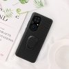 RMPACK Huawei P50 Pro Szilikon Tok Karbon Mintázattal Drop-Proof Ütésállókivitel TPU Kitámasztható Fekete
