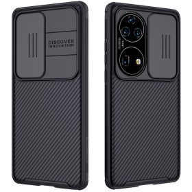   RMPACK Huawei P50 Pro Nillkin Tok Camshield Pro Ütésállókivitel Kameravédelemmel Fekete