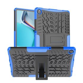   RMPACK Realme Pad 10.4 Tok Ütésállókivitel 2in1 Kitámasztható Csúszásgátló Tire Series Kék
