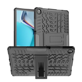   RMPACK Realme Pad 10.4 Tok Ütésállókivitel 2in1 Kitámasztható Csúszásgátló Tire Series Fekete