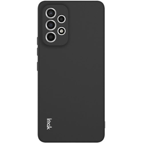 RMPACK Samsung Galaxy A53 5G Szilikon Tok IMAK UC-2 Series Solid Color TPU Lencsevédővel Fekete