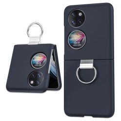   RMPACK Huawei P50 Pocket Tok Ring Style Gyűrűs Metal Series Fényes Sötétkék