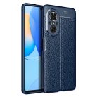 RMPACK Huawei Nova 9 SE Szilikon Tok Bőrmintázattal TPU Prémium Sötétkék