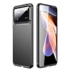   RMPACK Xiaomi Poco X4 Pro 5G Tok Szilikon TPU NEW Carbon Fiber - Karbon Minta Fekete