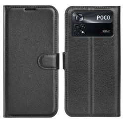   RMPACK Xiaomi Poco X4 Pro 5G Notesz Tok Business Series Kitámasztható Bankkártyatartóval Fekete