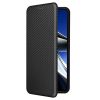 RMPACK Xiaomi Poco X4 Pro 5G Karbon Mintás Notesz Tok Kitámaszható Fekete