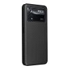 RMPACK Xiaomi Poco X4 Pro 5G Karbon Mintás Notesz Tok Kitámaszható Fekete