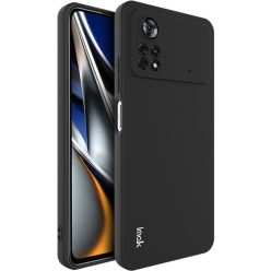  RMPACK Xiaomi Poco X4 Pro 5G Szilikon Tok IMAK UC-3 Series Solid Color TPU Lencsevédővel Fekete