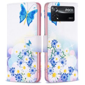   RMPACK Xiaomi Poco X4 Pro 5G Notesz Tok Mintás Kitámasztható - Kártyatartóval Colorful Series A02