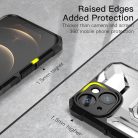 iPhone 13 6.1' Rugged Shield Armor Tok Ütésállókivitel 2in1 Hybrid Kitámasztható Fekete