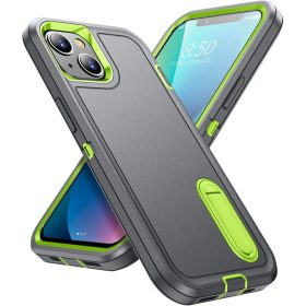   iPhone 13 6.1' Ütésálló Defender Tok Military TPU+PC Military Series Szürke/Zöld