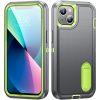 iPhone 13 6.1' Ütésálló Defender Tok Military TPU+PC Military Series Szürke/Zöld