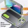 iPhone 13 6.1' Ütésálló Defender Tok Military TPU+PC Military Series Szürke/Zöld
