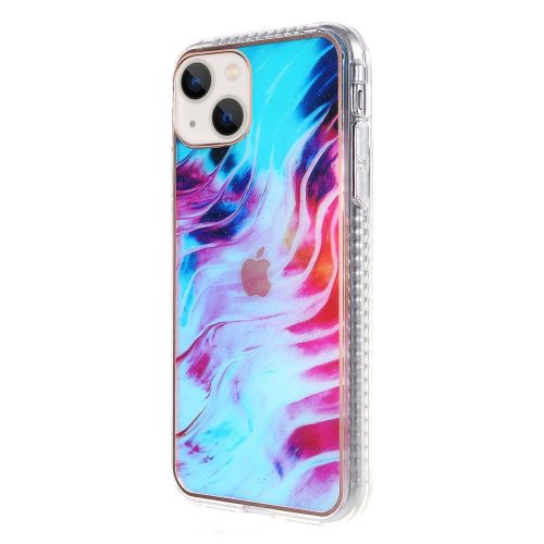 iPhone 13 6.1' Tok Szilikon Mintás WaterColor Series TPU A01