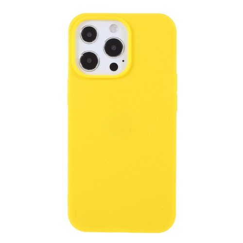 iPhone 13 Pro 6.1' Szilikon Tok Matt SummerColor Sárga