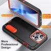iPhone 13 Pro 6.1' Ütésálló Defender Tok Military TPU+PC Military Series Fekete/Narancssárga