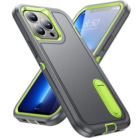   iPhone 13 Pro 6.1' Ütésálló Defender Tok Military TPU+PC Military Series Szürke/Zöld